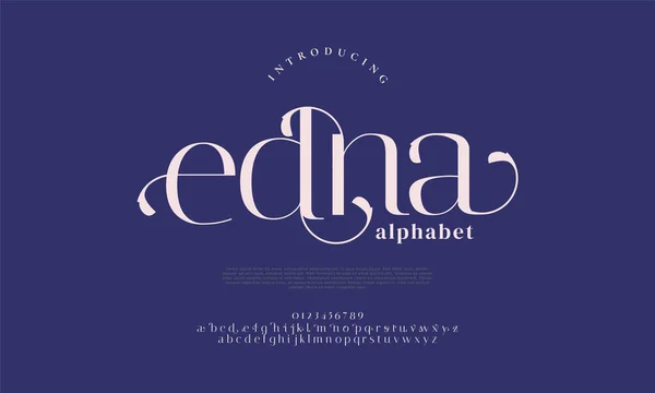 Элегантный Стильный Современный Алфавит — стоковый вектор