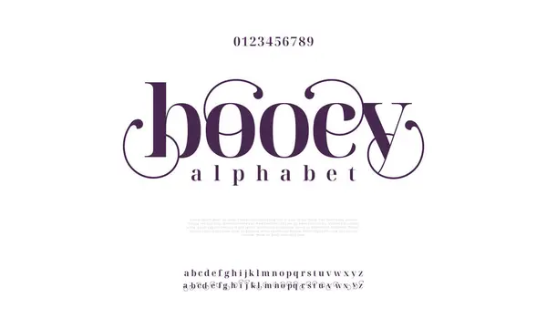 Δημιουργικά Κομψά Γράμματα Αλφάβητο Μοντέρνο Σχεδιασμό Γραμματοσειρών Εικονογράφηση Διανύσματος — Διανυσματικό Αρχείο