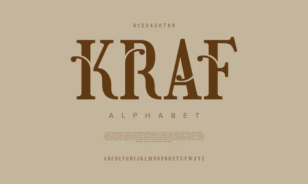Вектор Стилизованного Современного Шрифта Алфавита — стоковый вектор