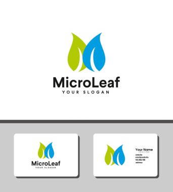 Basit ve olağanüstü mikro yaprak logosu