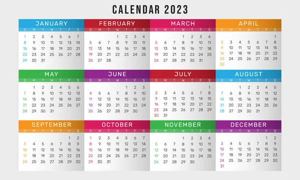 Календарный Год 2023 — стоковое фото