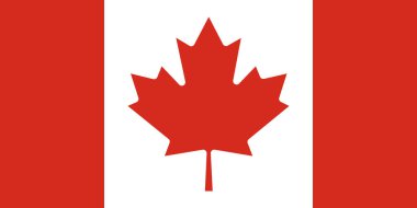 The national flag of Canada vector illustration clipart