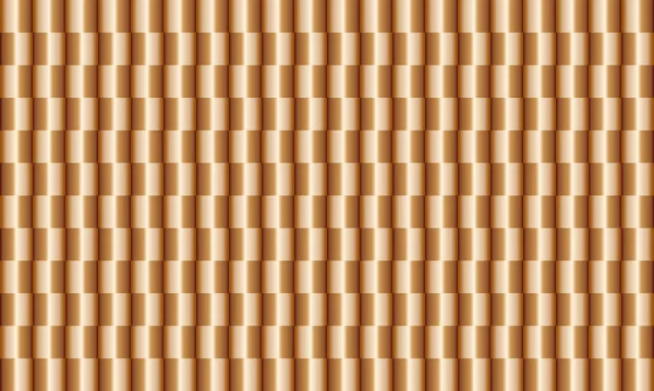 Golden geometric square shape two color variant mat style 3d pattern design