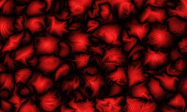 Red Abstract Background Neon Effect Flowers — Stock Photo, Image