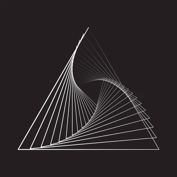 Weiße Dreieck Vektorform Geometrischen Kunststil Für Gestaltungselemente Mit Monochromen Mustern — Stockfoto