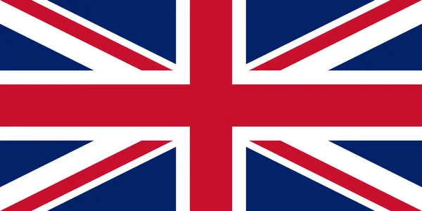 Regno Unito Bandiera Bandiera Nazionale Britannica Vettoriale Illustrazione — Vettoriale Stock
