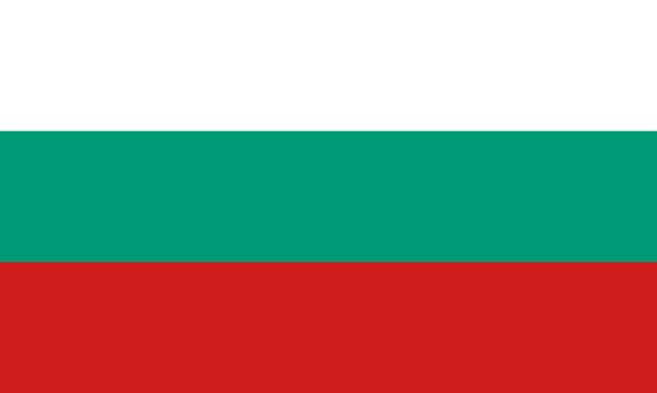Flaga Narodowa Bułgarii Ilustracja Wektora Flaga Cywilna Państwowa Bułgarii Oficjalnym — Wektor stockowy