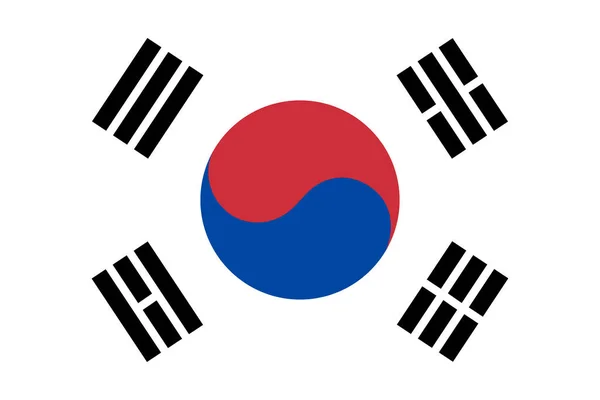 南韩国旗 — 图库矢量图片