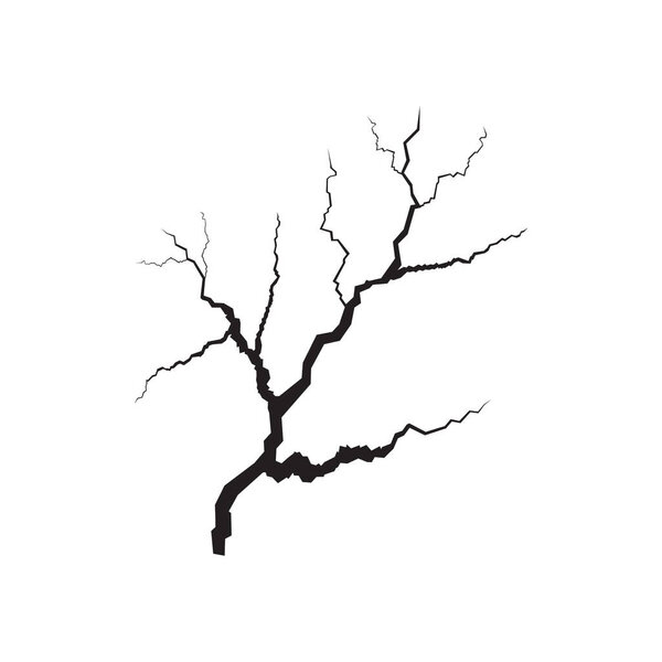 Earthquake vector icon on white background