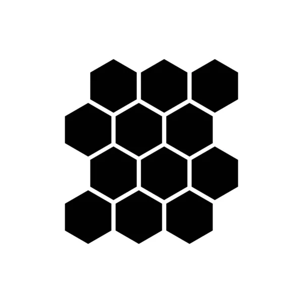 Bal tarağı simgesi, bal peteği vektörü sembolü