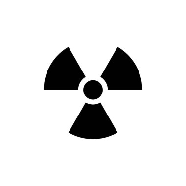 Nükleer radyasyon ikonu, tehlikeli vektör sembolü