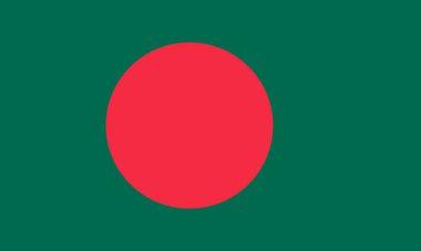 Bangladeş vektör çizim bayrağı