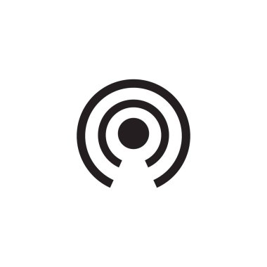 Beyaz arkaplanda sıcak nokta simgesi