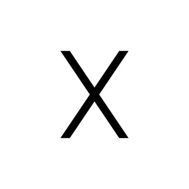 x logo vector icon design