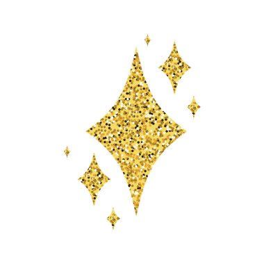 Beyaz arkaplanda parıldayan parıltılar