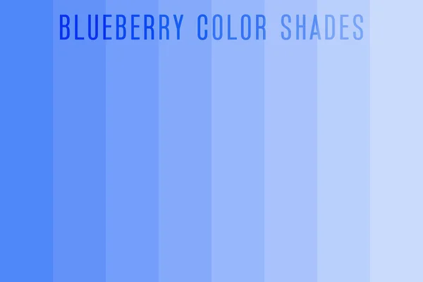 Blueberry color shades vector palette 