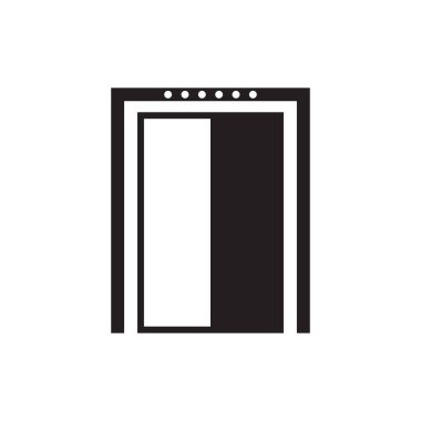 Asansör simgesi vektör çizim şablonu 