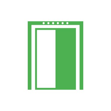 Asansör simgesi vektör çizim şablonu 