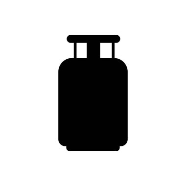beyaz arkaplanda gaz silindiri simgesi  