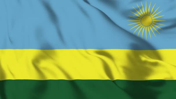 Ruanda Acenando Bandeira Vídeo Animação Mongólia Acenando Bandeira Sem Costura — Vídeo de Stock