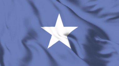 Somali 'de 4K animasyon videosu sallanıyor. Moğolistan bayrağını sallıyor.