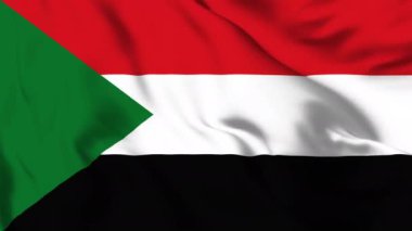 Sudan 4K animasyon videosu sallıyor. Moğolistan bayrağını sallıyor.