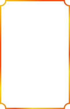 turuncu çerçeve kenarı, vektör illüstrasyonu