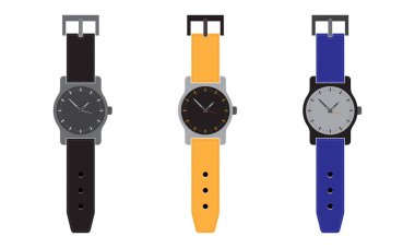 Kol saati simgesi beyaz arkaplanda izole edildi