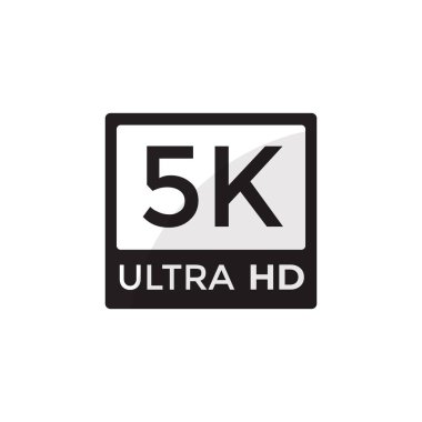 Web ve mobil için 5K Ultra HD çözünürlük simgesi