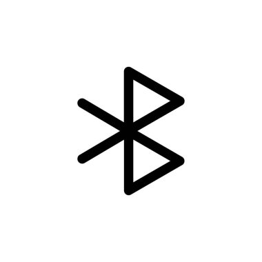Web sitesi için Bluetooth siyah ana hatlı logo 