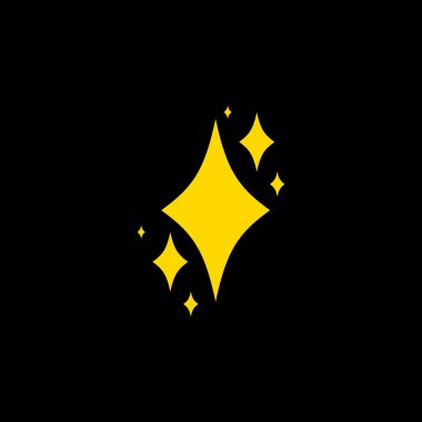 Siyah arkaplanda altın yıldız simgesi 