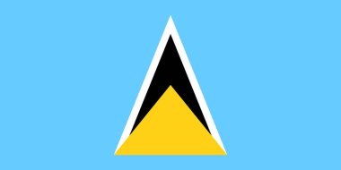 saint lucia bayrağı