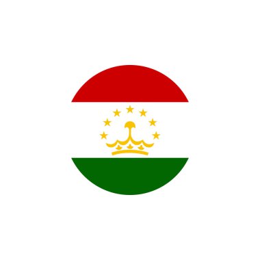 Tacikistan bayrağı, vektör illüstrasyonu