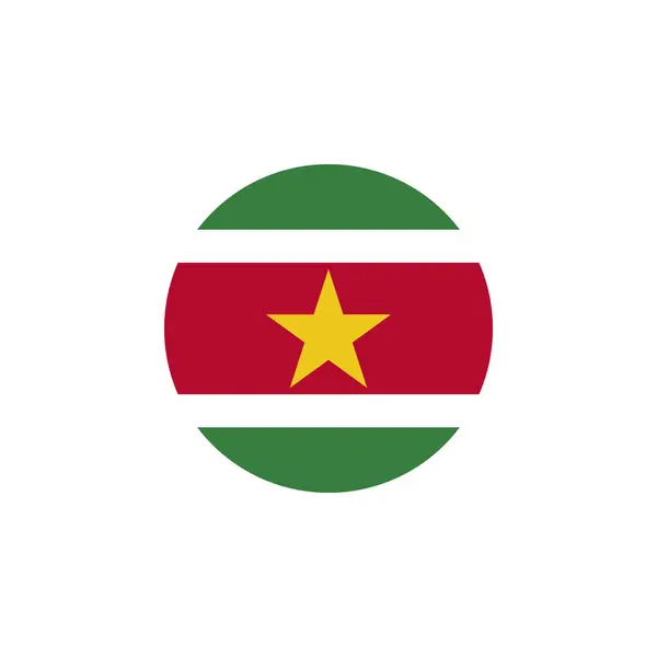 Surinam bayrağı, vektör illüstrasyonu