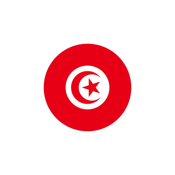 Tunus bayrağı, vektör illüstrasyonu