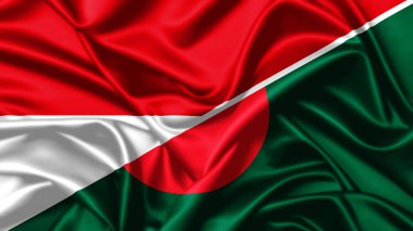 Monako ve Bangladeş 'in Birleşik bayrağı