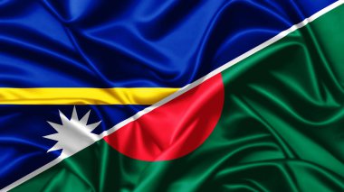 Nauru ve Bangladeş 'in Birleşik bayrağı