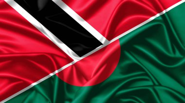 Trinidad, Tobago ve Bangladeş 'in birleşik bayrağı