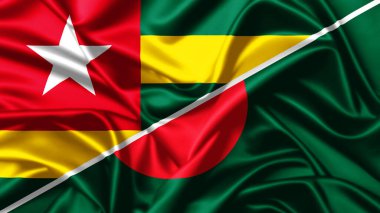 Togo ve Bangladeş 'in Birleşik bayrağı
