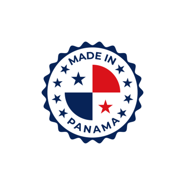  Ulusal bayrak ile Panama yuvarlak rozet tasarımı