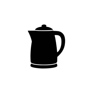 Beyaz sırtüstü elektrikli su ısıtıcısı silueti