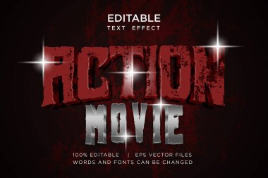 Grafik biçimli 3d düzenlenebilir vektör metin efekti