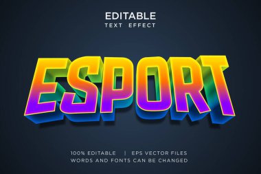 Grafik biçimli 3d düzenlenebilir vektör metin efekti