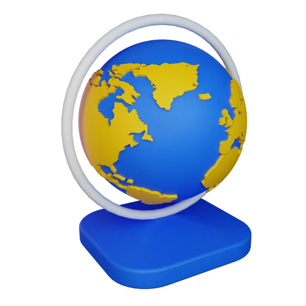 Icône Globe Illustration Sur Fond Transparent Adapté Une Utilisation Dans — Photo