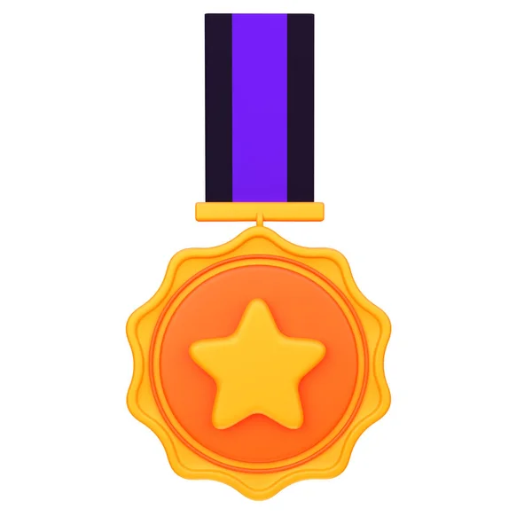 Μετάλλια Εικονογράφηση Κορδέλα Σήμα Αντικείμενο — Φωτογραφία Αρχείου