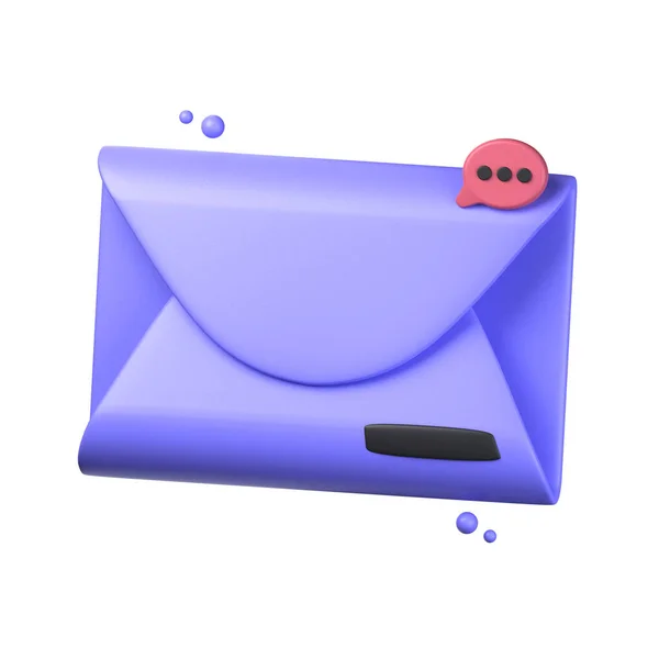 Mail Ilustração Objeto Isolado Fundo Branco Mail Conceito Interface Usuário — Fotografia de Stock