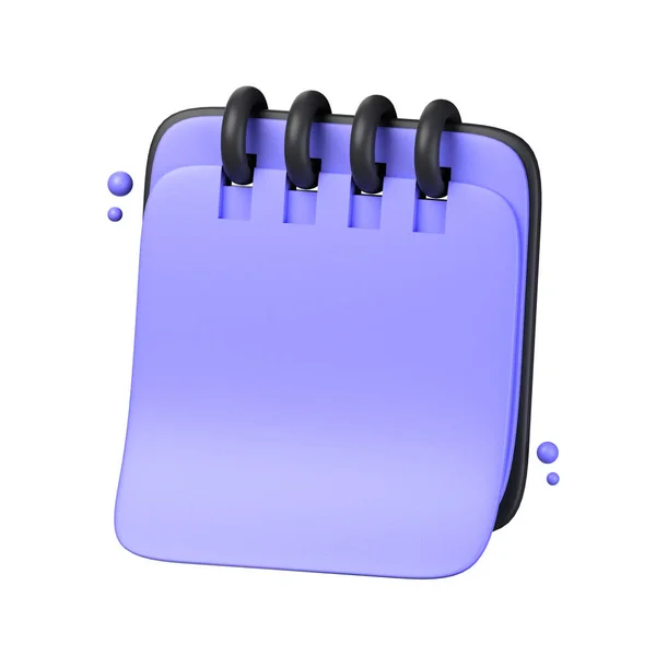 Notebook Oggetto Illustrazione Isolato Sfondo Bianco Concetto Interfaccia Utente Notebook — Foto Stock