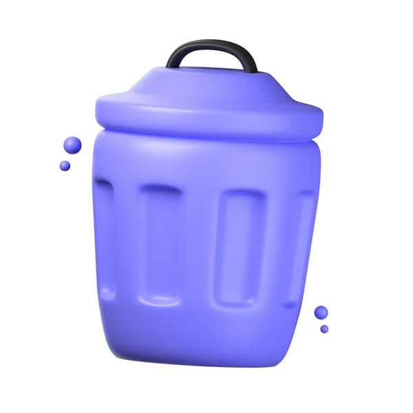 Recycle Bin Illustration Object Isolated White Background Recycle Bin User — Stock Photo, Image