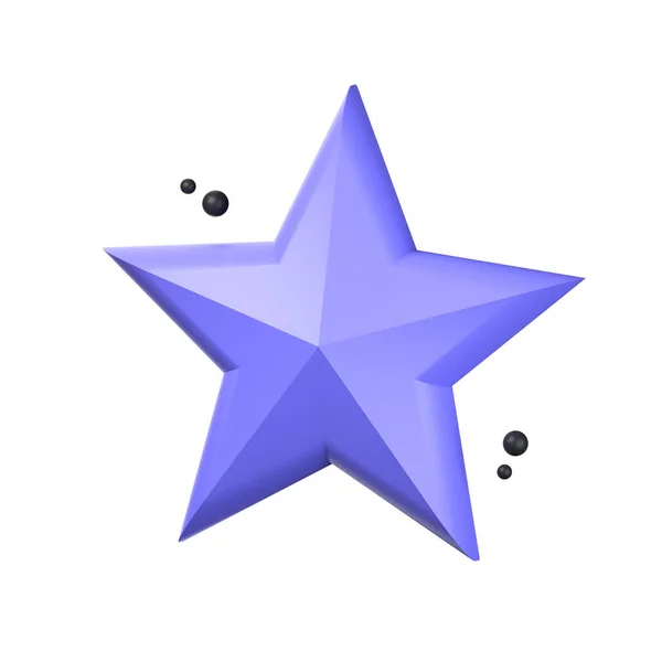 Звезда Объект Иллюстрации Изолированный Белом Фоне Концепция Пользовательского Интерфейса Star — стоковое фото