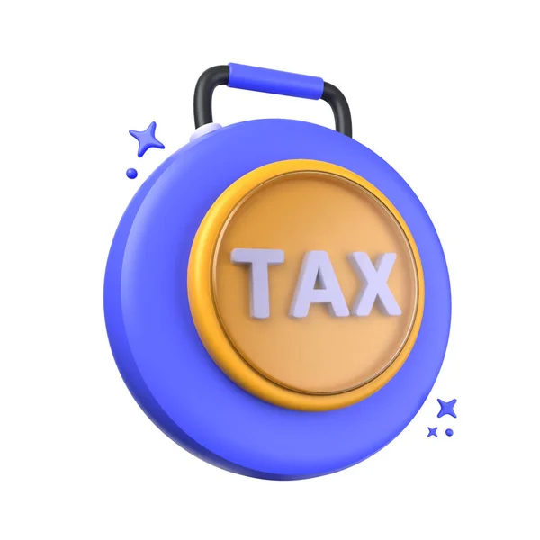 Steuerlast Der Illustration Isoliert Auf Weißem Hintergrund Steuer Konzept Darstellung — Stockfoto